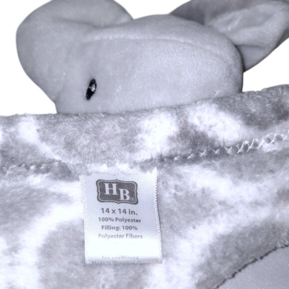 2020 Hudson Baby Elephant Security Lovey Baby Blanket 14" X 14" - Picture 5 of 5